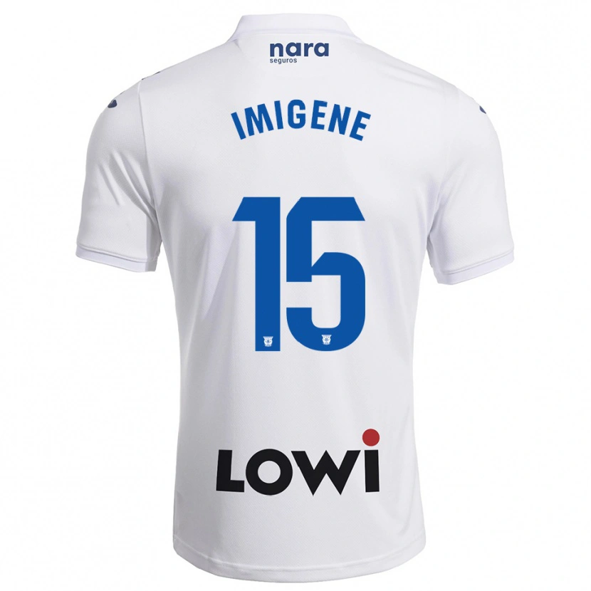 Danxen Heren Said Imigene #15 Wit Marineblauw Thuisshirt Thuistenue 2025/26 T-Shirt