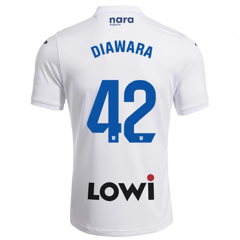 Danxen Heren Amadou Diawara #42 Wit Marineblauw Thuisshirt Thuistenue 2025/26 T-Shirt