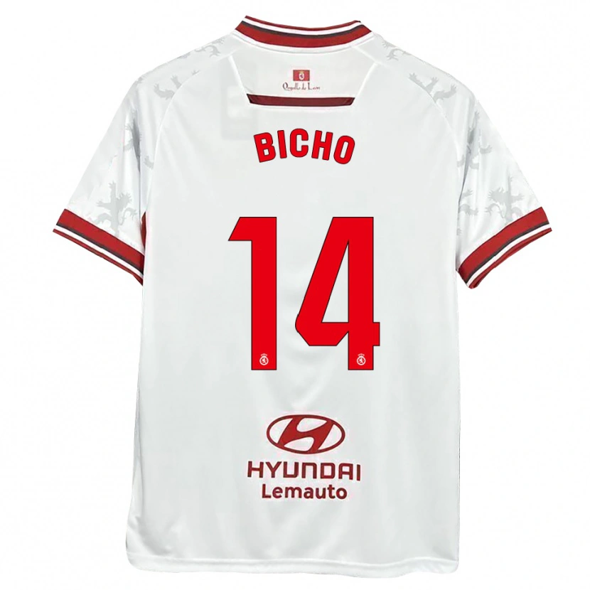 Danxen Heren Bicho #14 Wit Rood Thuisshirt Thuistenue 2025/26 T-Shirt