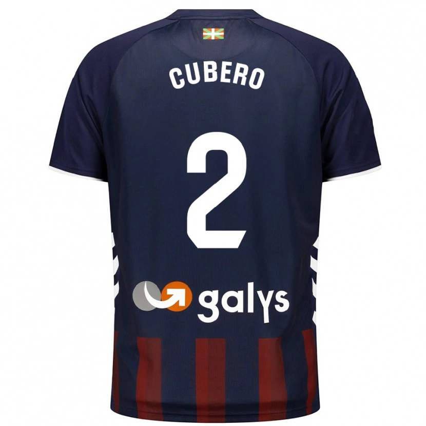 Danxen Heren Sergio Cubero #2 Marineblauw Rood Thuisshirt Thuistenue 2025/26 T-Shirt