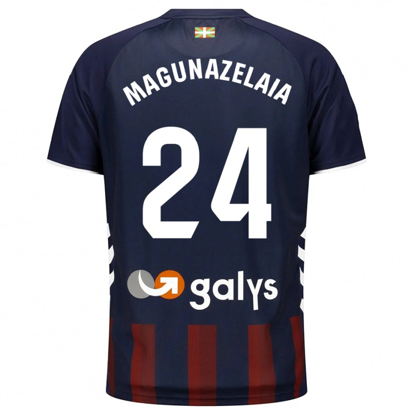 Danxen Heren Jon Magunazelaia #24 Marineblauw Rood Thuisshirt Thuistenue 2025/26 T-Shirt