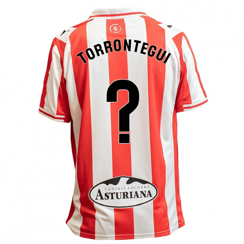 Danxen Heren Samu Torrontegui #0 Wit Rood Thuisshirt Thuistenue 2025/26 T-Shirt