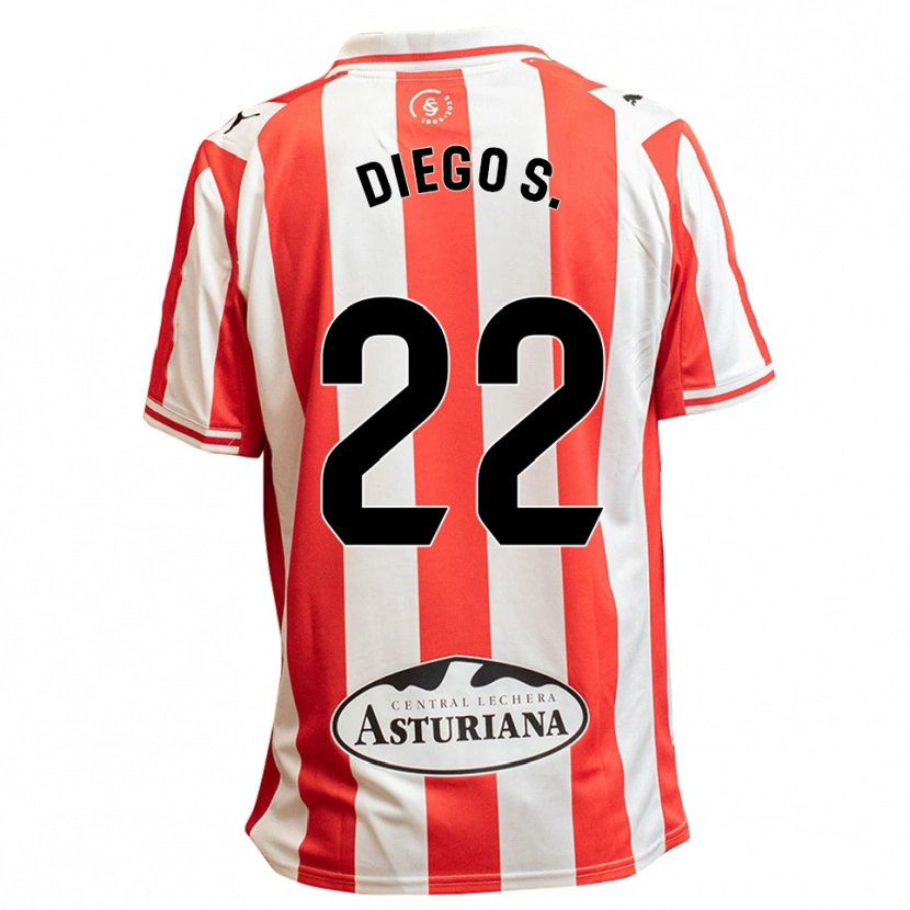 Danxen Heren Diego Sánchez #22 Wit Rood Thuisshirt Thuistenue 2025/26 T-Shirt