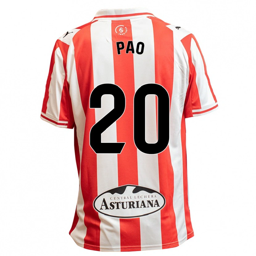 Danxen Heren Paola Hernández Martín #20 Wit Rood Thuisshirt Thuistenue 2025/26 T-Shirt