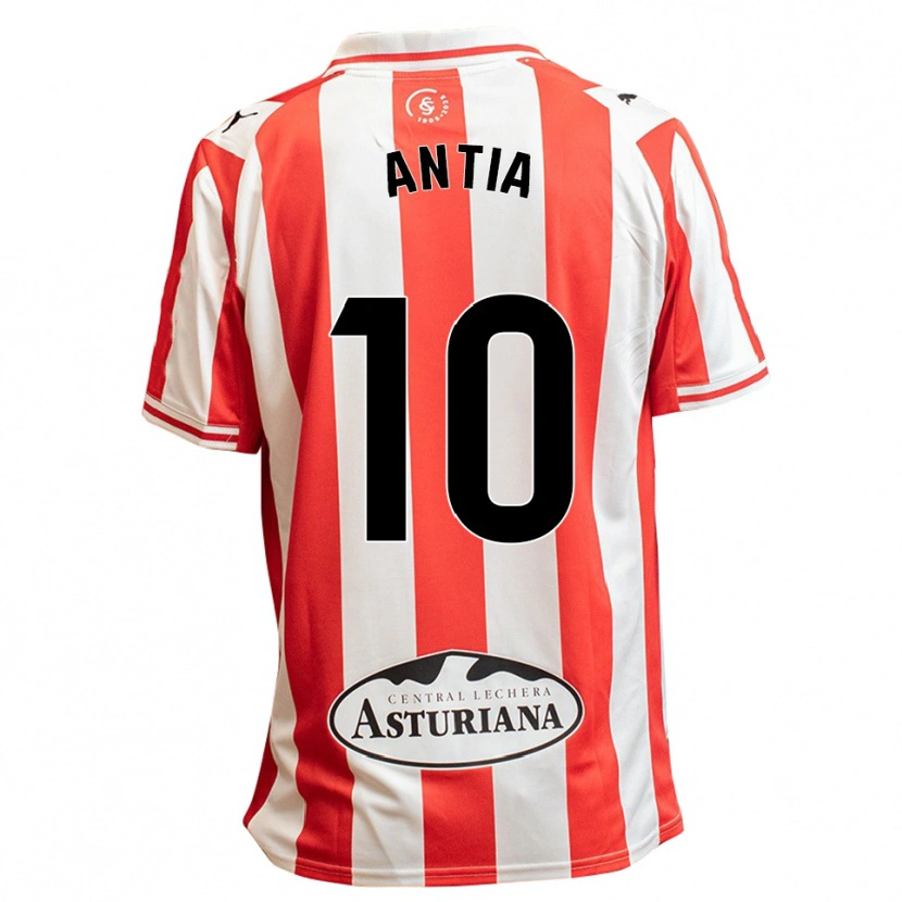 Danxen Heren Antia Mayo Fraga #10 Wit Rood Thuisshirt Thuistenue 2025/26 T-Shirt