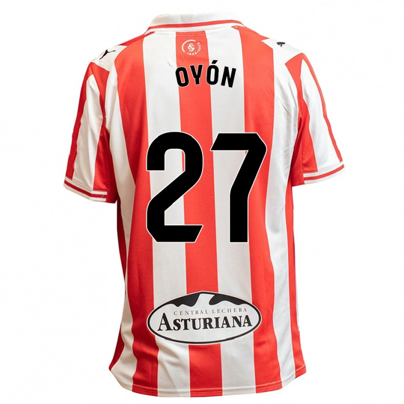 Danxen Heren Álex Oyón #27 Wit Rood Thuisshirt Thuistenue 2025/26 T-Shirt