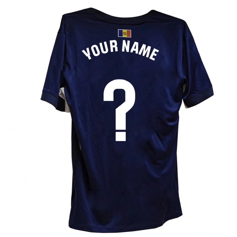 Danxen Heren Uw Naam #0 Marineblauw Wit Thuisshirt Thuistenue 2025/26 T-Shirt