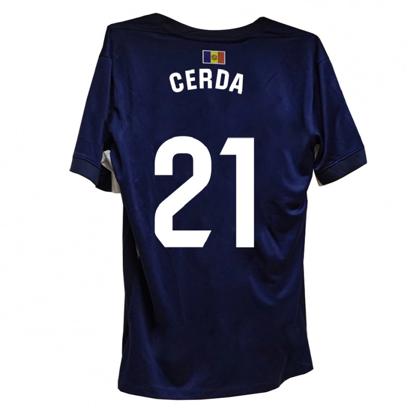 Danxen Heren Josep Cerdà #21 Marineblauw Wit Thuisshirt Thuistenue 2025/26 T-Shirt
