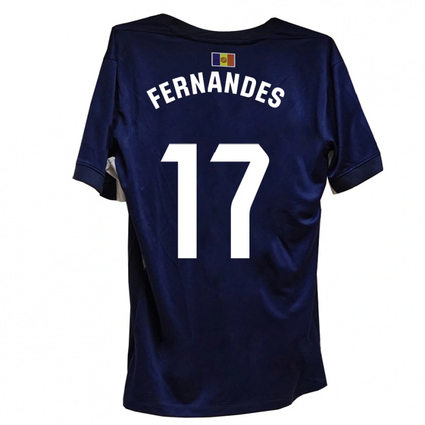Danxen Heren Saúl Fernandes #17 Marineblauw Wit Thuisshirt Thuistenue 2025/26 T-Shirt