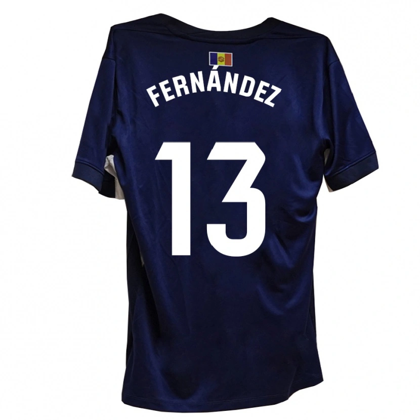 Danxen Heren Ferran Fernández #13 Marineblauw Wit Thuisshirt Thuistenue 2025/26 T-Shirt