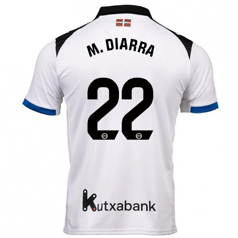 Danxen Heren Moussa Diarra #22 Wit Blauw Uitshirt Uittenue 2025/26 T-Shirt