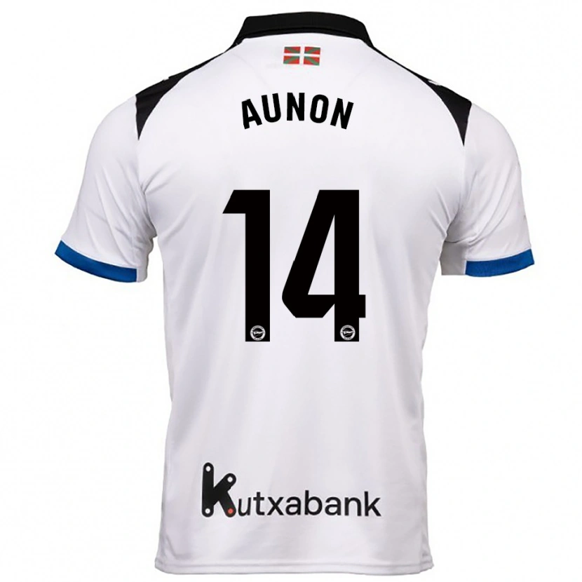 Danxen Heren Cristina Auñón #14 Wit Blauw Uitshirt Uittenue 2025/26 T-Shirt