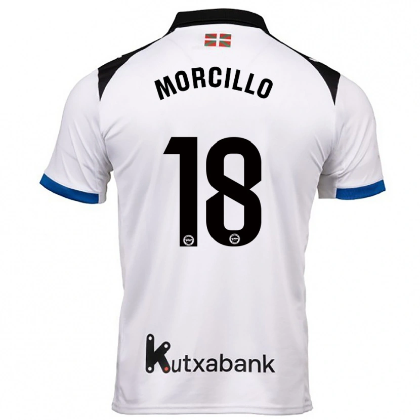 Danxen Heren Diego Morcillo #18 Wit Blauw Uitshirt Uittenue 2025/26 T-Shirt