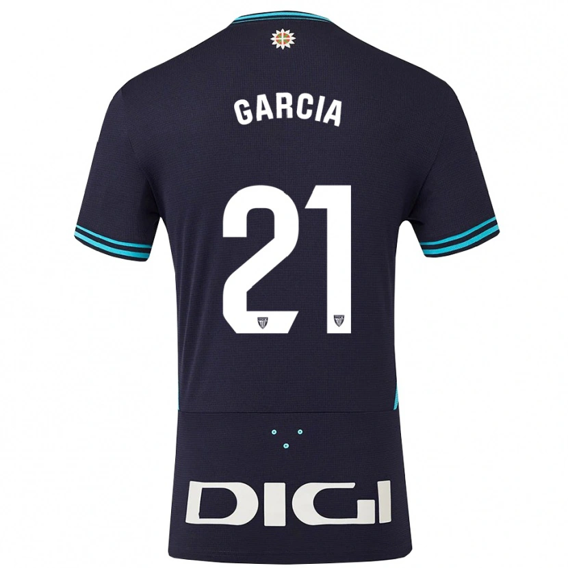 Danxen Heren Beñat García #21 Marineblauw Hemelsblauw Uitshirt Uittenue 2025/26 T-Shirt