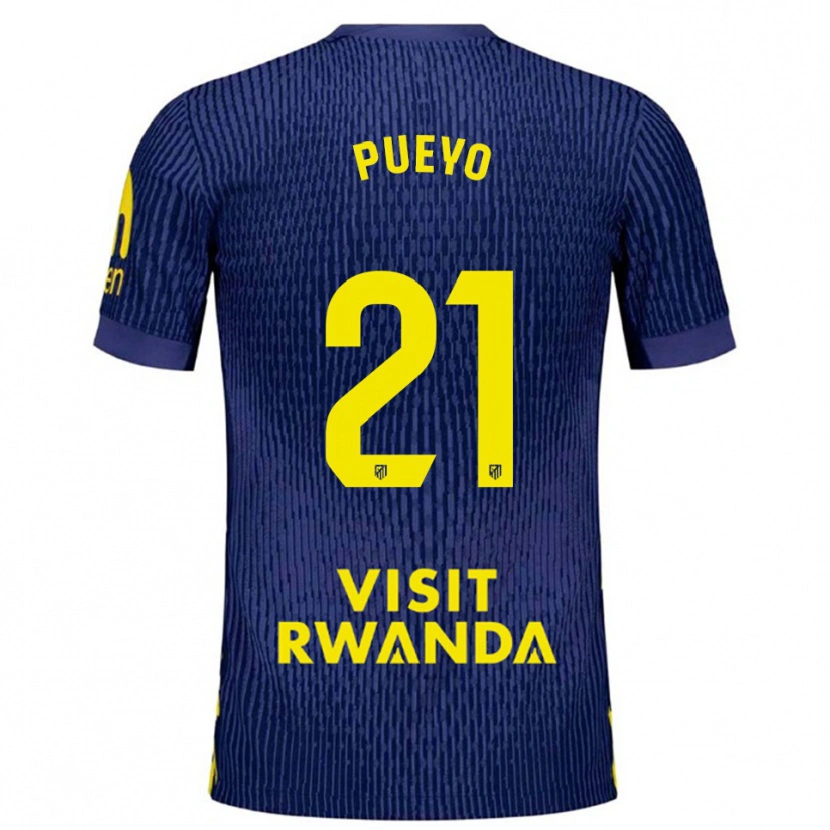 Danxen Heren Jano Monserrate #21 Marineblauw Geel Uitshirt Uittenue 2025/26 T-Shirt