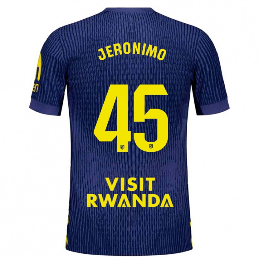 Danxen Heren Isaiah Jeronimo #45 Marineblauw Geel Uitshirt Uittenue 2025/26 T-Shirt