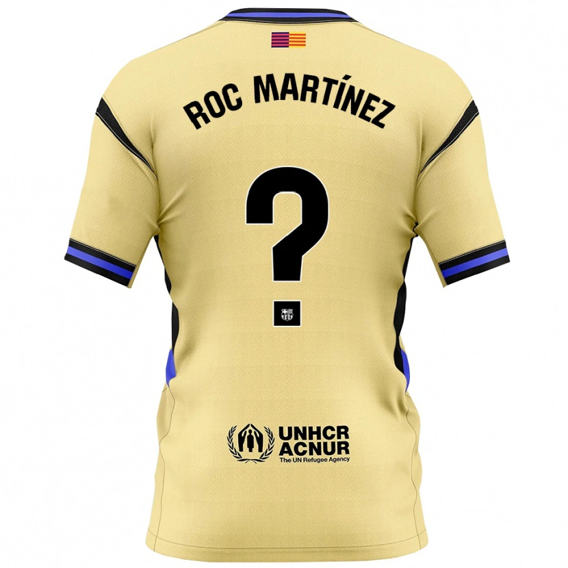 Danxen Heren Roc Martínez #0 Geel Zwart Uitshirt Uittenue 2025/26 T-Shirt