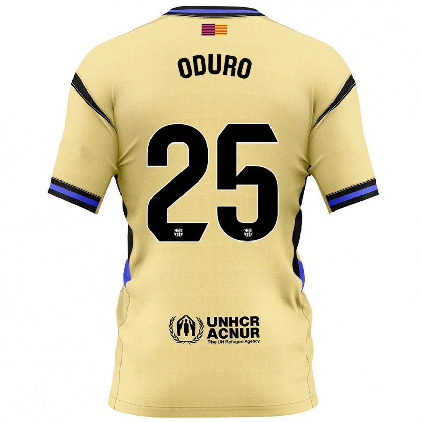 Danxen Heren David Oduro #25 Geel Zwart Uitshirt Uittenue 2025/26 T-Shirt
