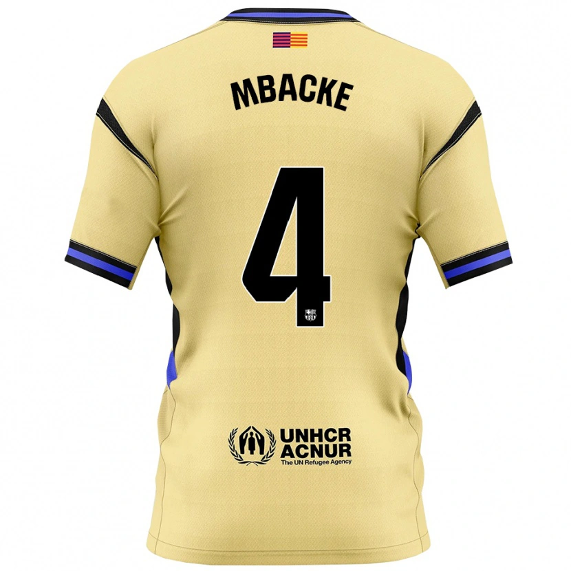 Danxen Heren Mamadou Mbacke #4 Geel Zwart Uitshirt Uittenue 2025/26 T-Shirt