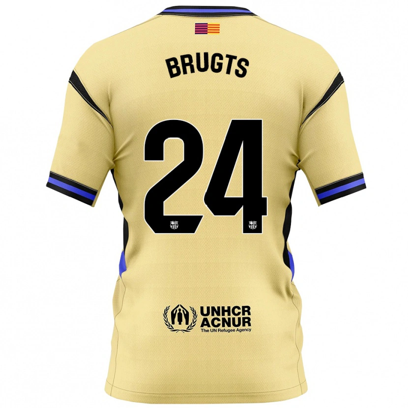 Danxen Heren Esmee Brugts #24 Geel Zwart Uitshirt Uittenue 2025/26 T-Shirt