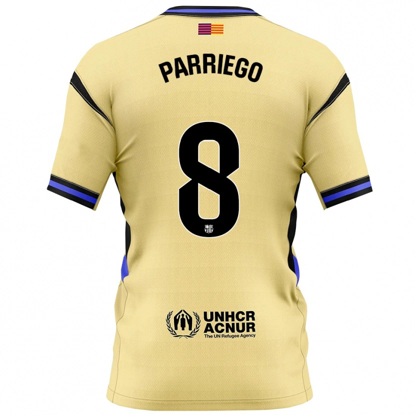 Danxen Heren Marcos Parriego #8 Geel Zwart Uitshirt Uittenue 2025/26 T-Shirt