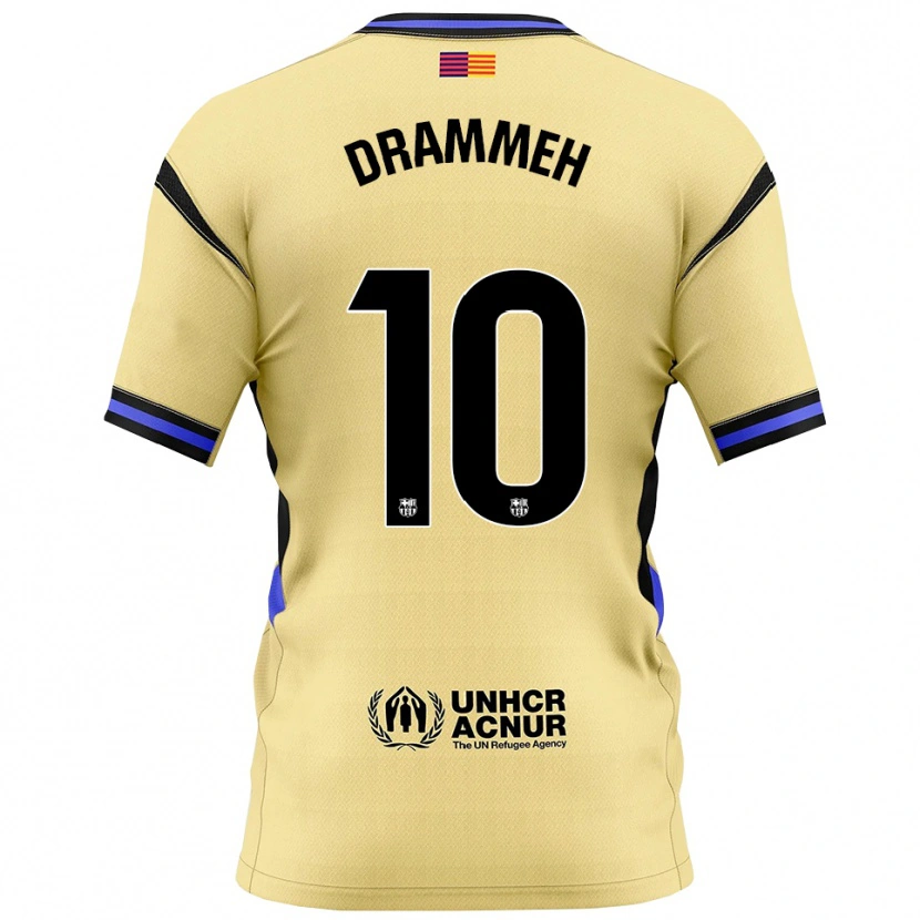 Danxen Heren Alieu Drammeh #10 Geel Zwart Uitshirt Uittenue 2025/26 T-Shirt