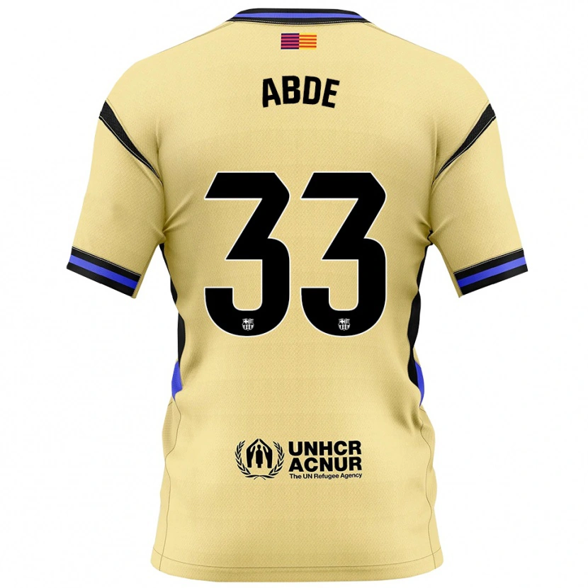 Danxen Heren Ez Abde #33 Geel Zwart Uitshirt Uittenue 2025/26 T-Shirt