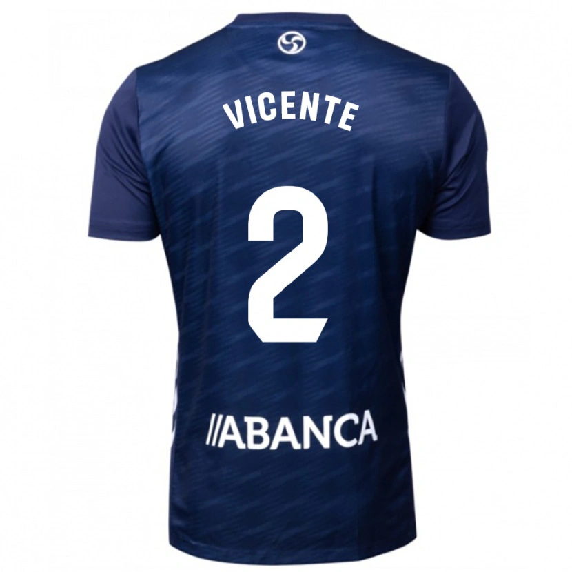 Danxen Heren Vicente #2 Marineblauw Wit Uitshirt Uittenue 2025/26 T-Shirt