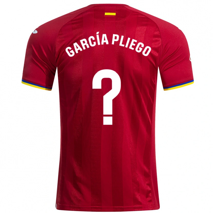 Danxen Heren Hugo García Pliego #0 Rood Geel Blauw Uitshirt Uittenue 2025/26 T-Shirt