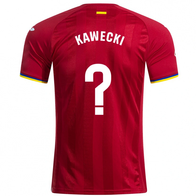 Danxen Heren Luis Kawecki #0 Rood Geel Blauw Uitshirt Uittenue 2025/26 T-Shirt