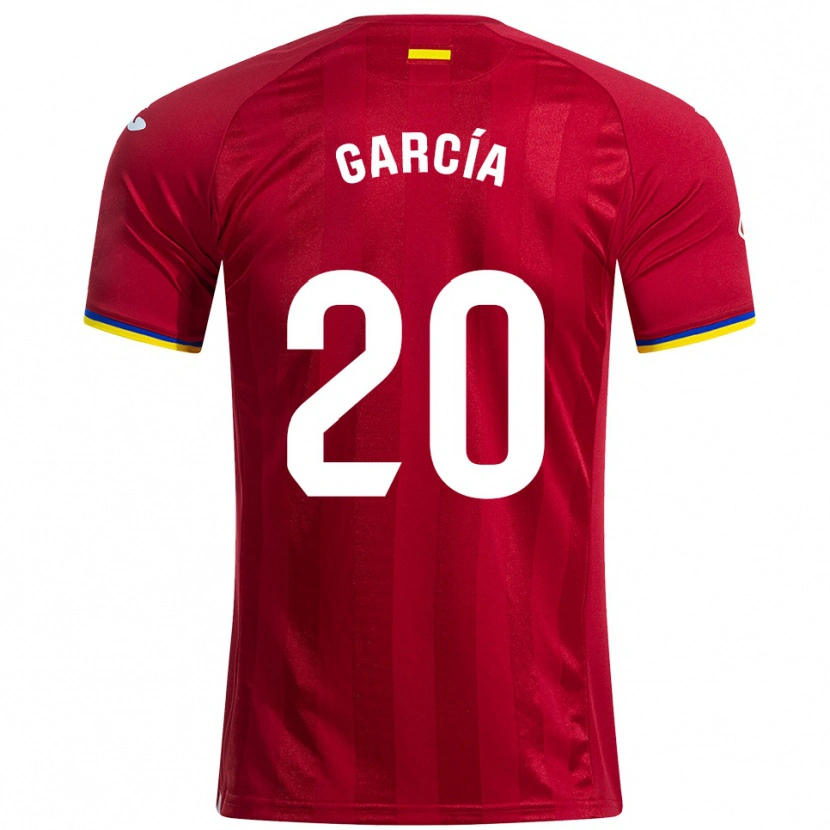 Danxen Heren Álex García #20 Rood Geel Blauw Uitshirt Uittenue 2025/26 T-Shirt