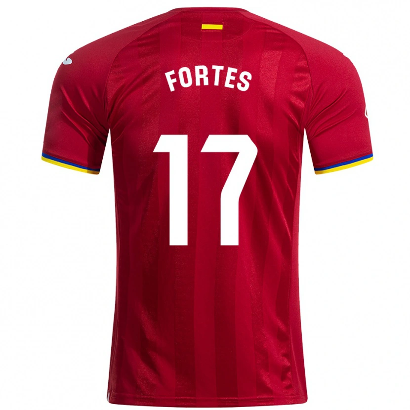 Danxen Heren Joel Fortes #17 Rood Geel Blauw Uitshirt Uittenue 2025/26 T-Shirt