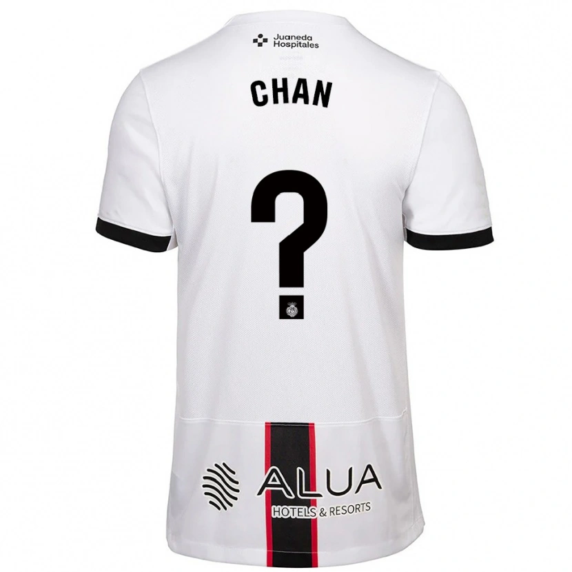Danxen Heren Loïc Chan #0 Wit Zwart Uitshirt Uittenue 2025/26 T-Shirt