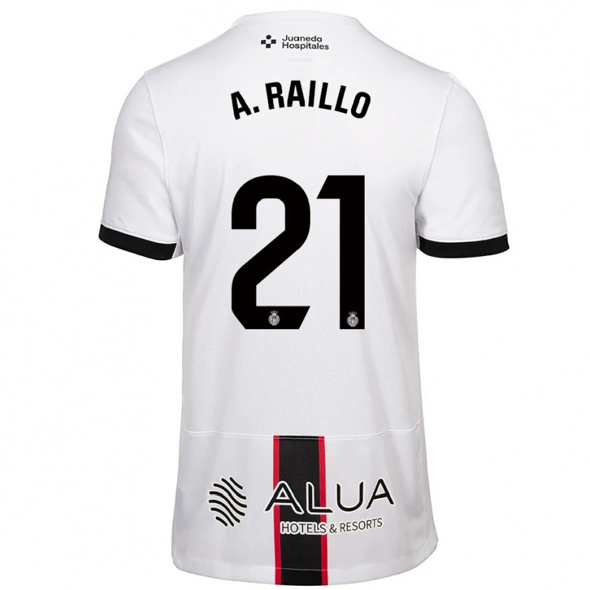 Danxen Heren Antonio Raíllo #21 Wit Zwart Uitshirt Uittenue 2025/26 T-Shirt