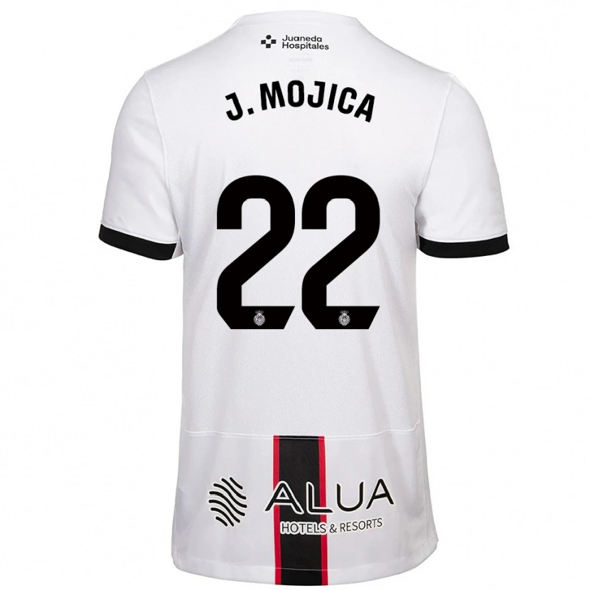 Danxen Heren Johan Mojica #22 Wit Zwart Uitshirt Uittenue 2025/26 T-Shirt