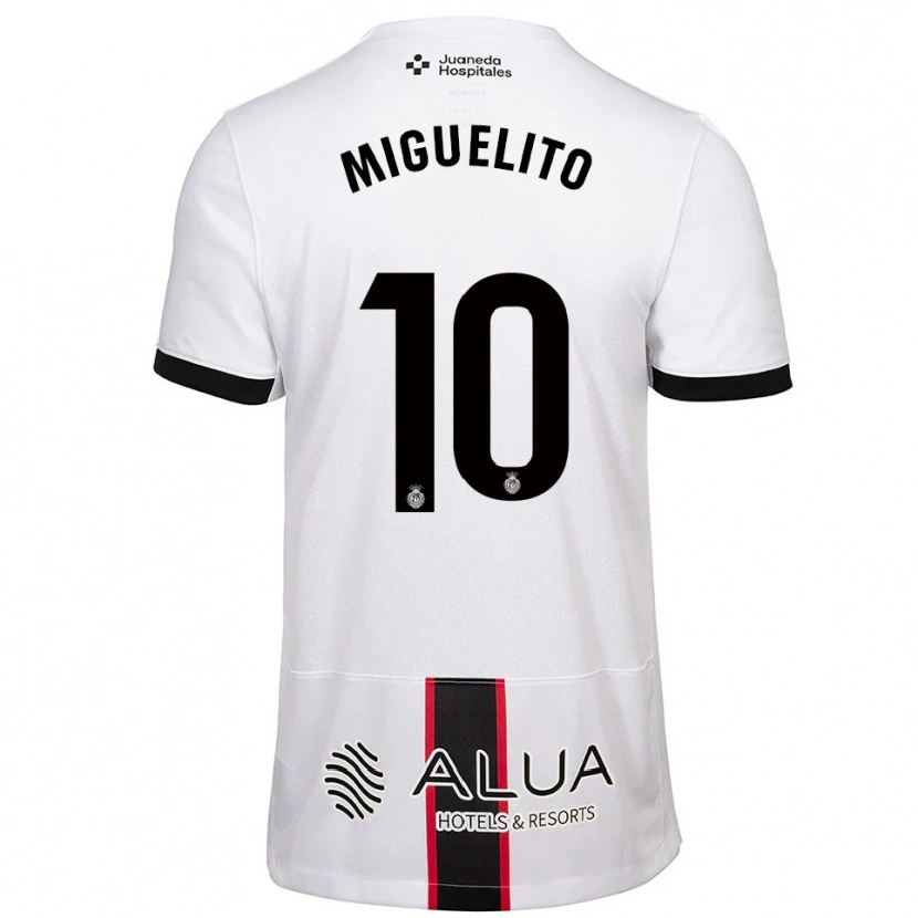 Danxen Heren Miguelito #10 Wit Zwart Uitshirt Uittenue 2025/26 T-Shirt
