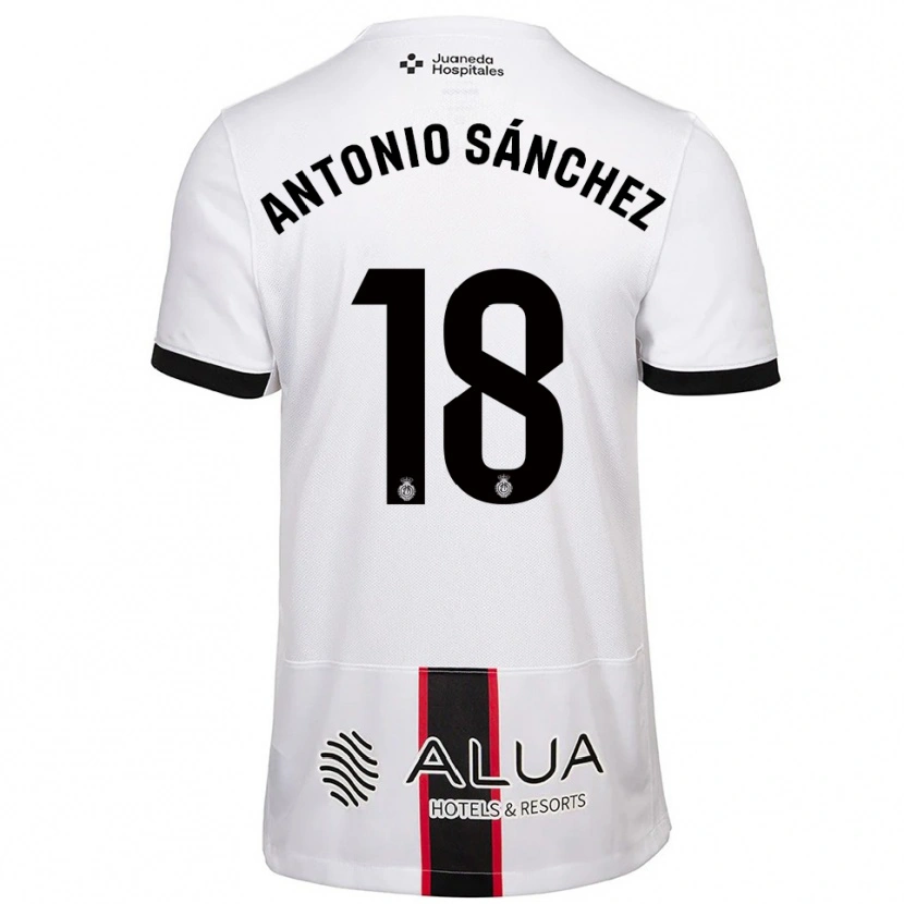 Danxen Heren Antonio Sánchez #18 Wit Zwart Uitshirt Uittenue 2025/26 T-Shirt