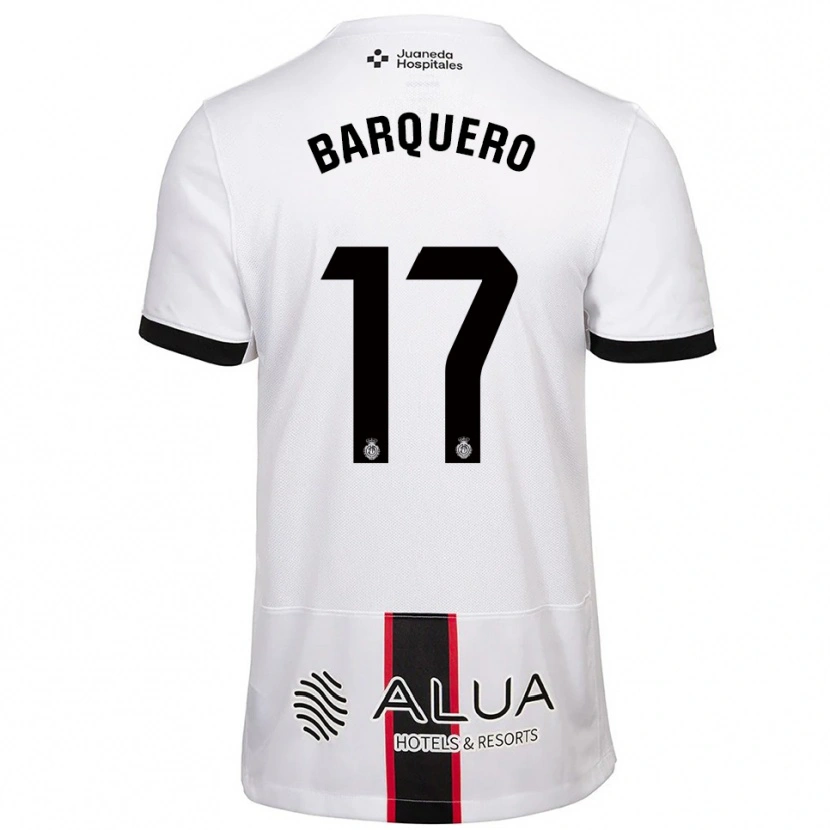 Danxen Heren Adrián Barquero #17 Wit Zwart Uitshirt Uittenue 2025/26 T-Shirt