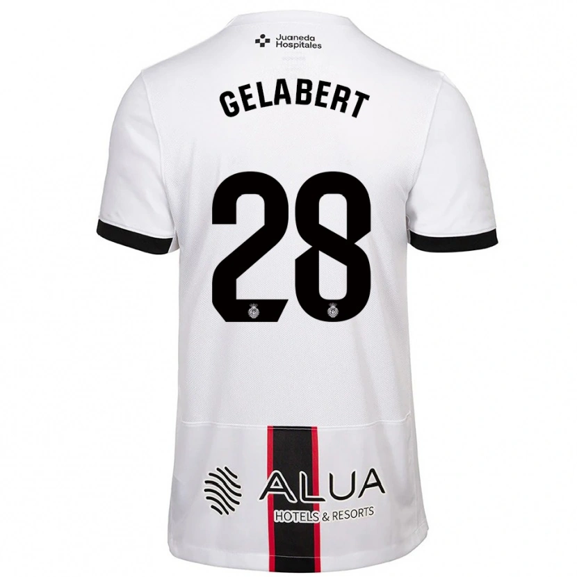Danxen Heren Miquel Gelabert #28 Wit Zwart Uitshirt Uittenue 2025/26 T-Shirt