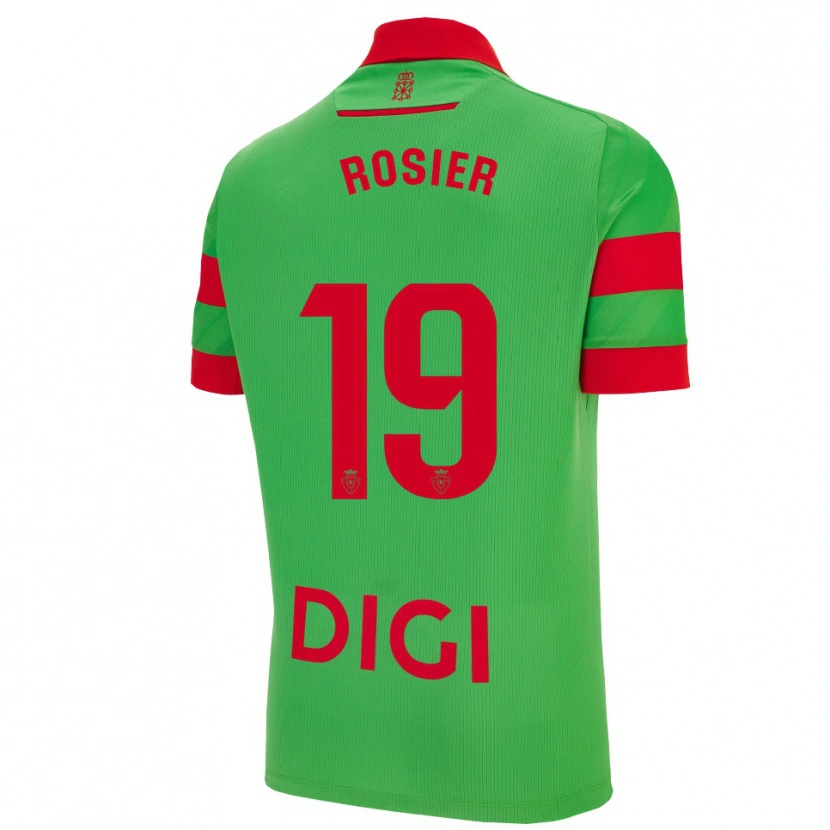 Danxen Heren Valentin Rosier #19 Groen Rood Uitshirt Uittenue 2025/26 T-Shirt