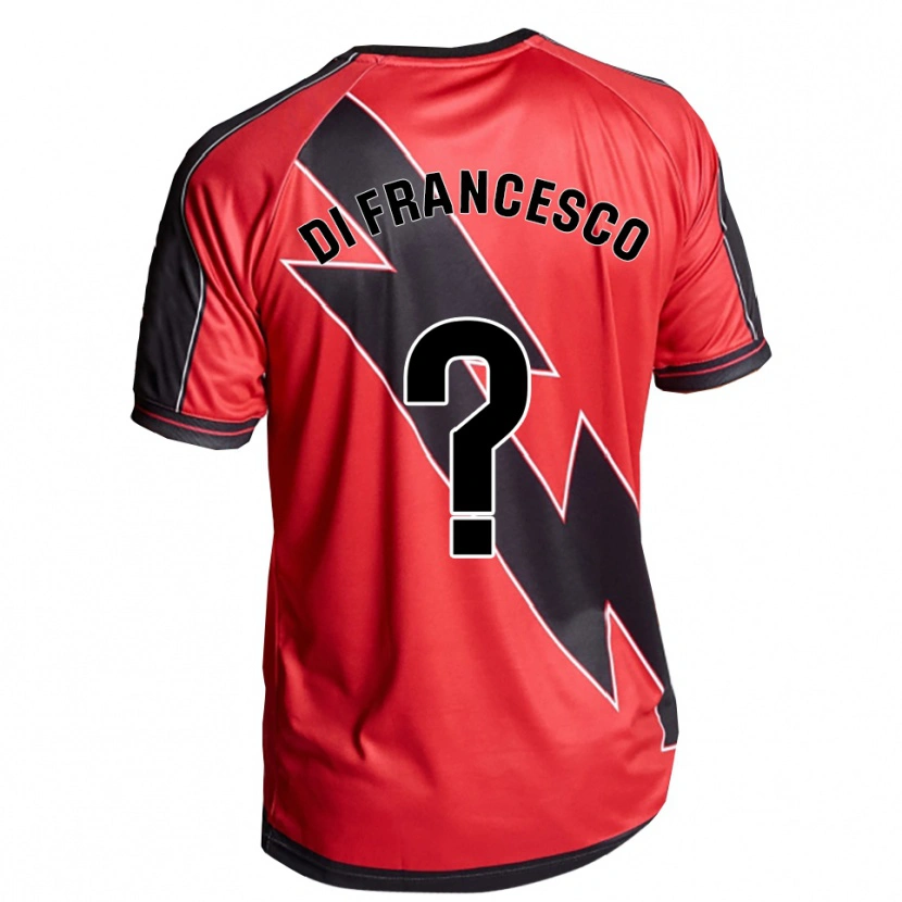 Danxen Heren Daniel Di Francesco #0 Rood Zwart Uitshirt Uittenue 2025/26 T-Shirt
