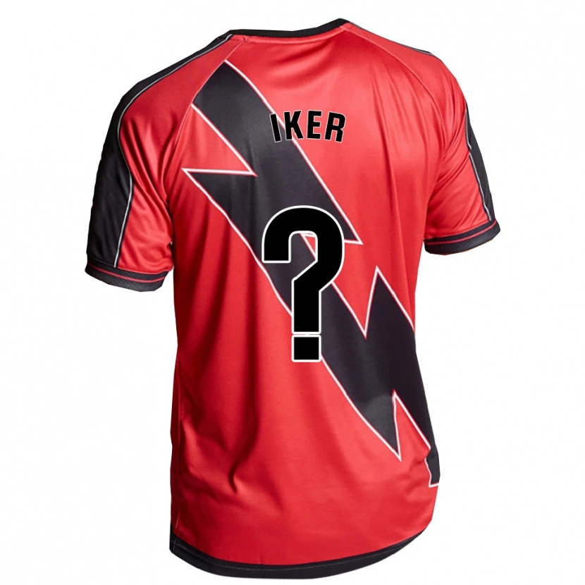 Danxen Heren Iker Navarro #0 Rood Zwart Uitshirt Uittenue 2025/26 T-Shirt