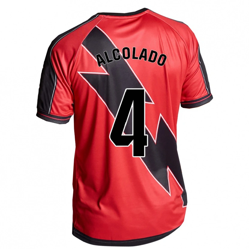 Danxen Heren Jaime Alcolado #4 Rood Zwart Uitshirt Uittenue 2025/26 T-Shirt