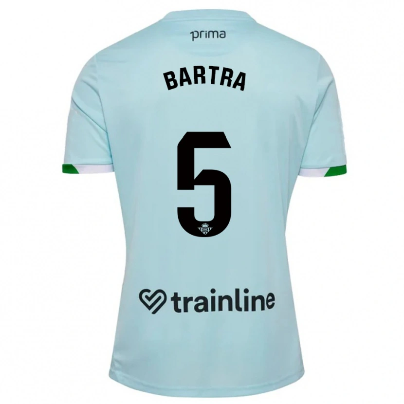 Danxen Heren Marc Bartra #5 Hemelsblauw Groen Uitshirt Uittenue 2025/26 T-Shirt