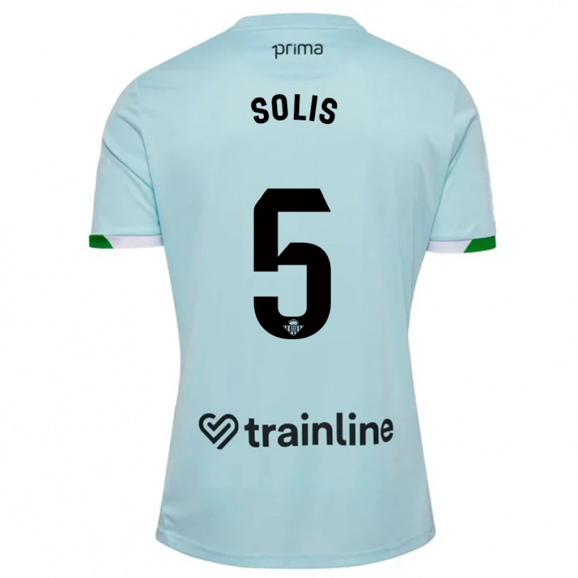 Danxen Heren Marcos Solís #5 Hemelsblauw Groen Uitshirt Uittenue 2025/26 T-Shirt