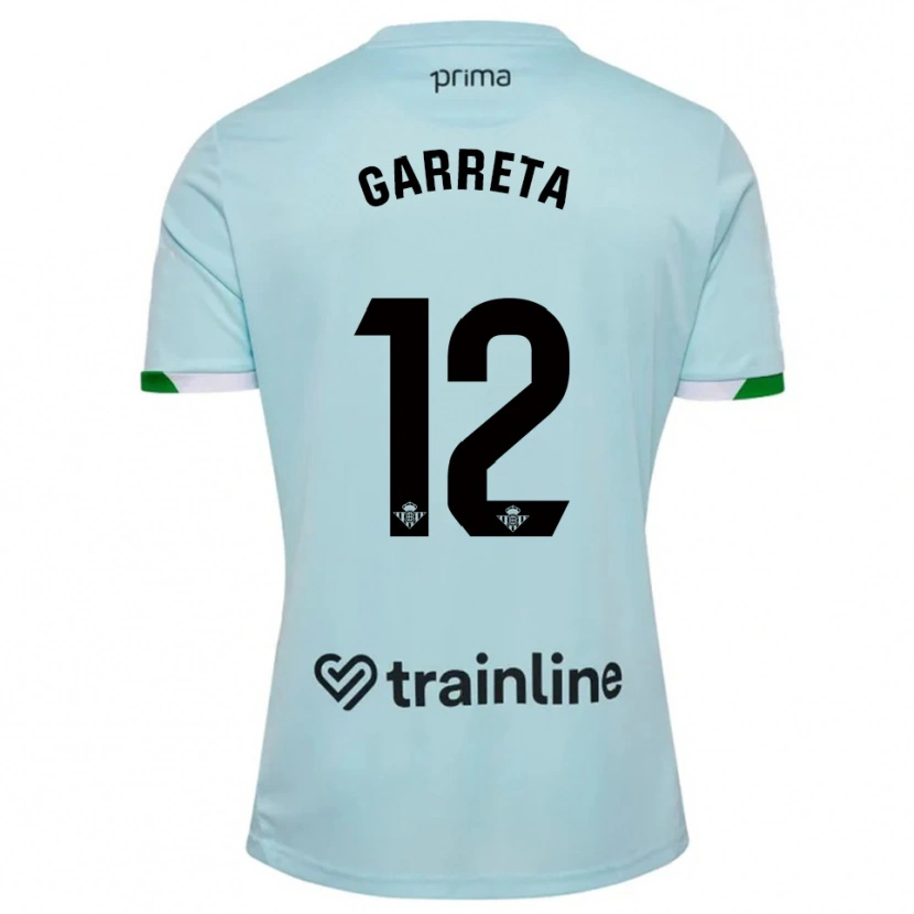 Danxen Heren Félix Garreta #12 Hemelsblauw Groen Uitshirt Uittenue 2025/26 T-Shirt