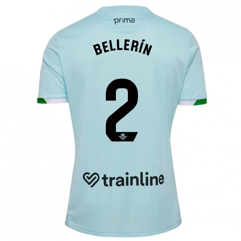 Danxen Heren Héctor Bellerín #2 Hemelsblauw Groen Uitshirt Uittenue 2025/26 T-Shirt