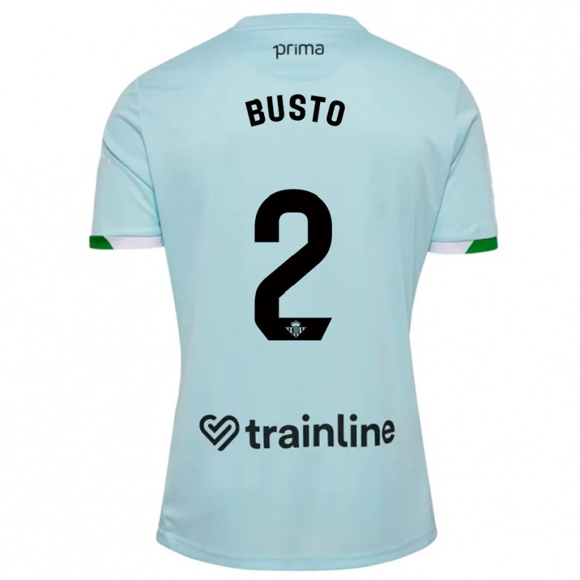 Danxen Heren Pablo Busto #2 Hemelsblauw Groen Uitshirt Uittenue 2025/26 T-Shirt