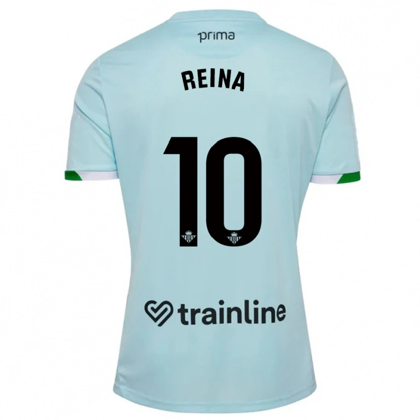 Danxen Heren Carlos Reina #10 Hemelsblauw Groen Uitshirt Uittenue 2025/26 T-Shirt