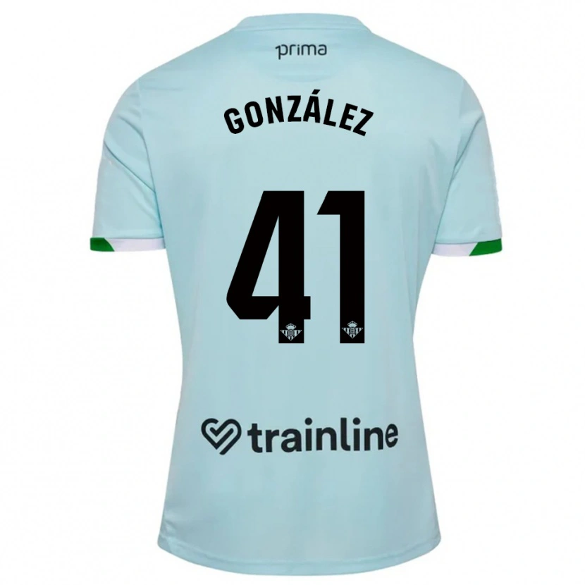Danxen Heren Manu González #41 Hemelsblauw Groen Uitshirt Uittenue 2025/26 T-Shirt